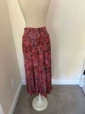 Faherty Rose Multi Print Maxi Skirt